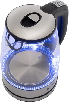Чайник электрический Vitek VT-8828 1.7л. 2200Вт серебристый корпус: стекло/металл - купить недорого с доставкой в интернет-магазине