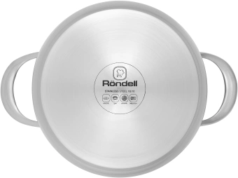 Кастрюля Rondell Admiring RDS-747 5.3л. d=22см (с крышкой) стальной - купить недорого с доставкой в интернет-магазине