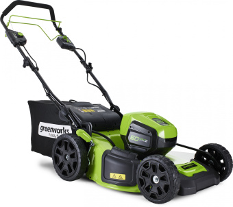 Газонокосилка роторная Greenworks GD60LM46SPK4 (2502907UB) - купить недорого с доставкой в интернет-магазине