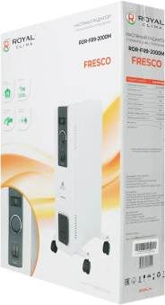 Радиатор масляный Royal Clima ROR-FR9-2000M 2000Вт белый/черный - купить недорого с доставкой в интернет-магазине