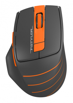 Мышь A4Tech Fstyler FG30S серый/оранжевый оптическая (2000dpi) silent беспроводная USB (6but) - купить недорого с доставкой в интернет-магазине