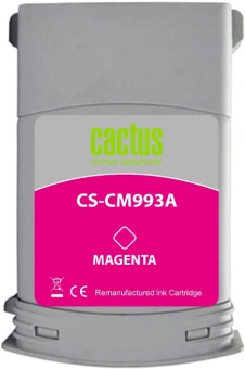 Картридж струйный Cactus CS-CM993A №761 пурпурный (400мл) для HP HP DesignJet T7100/Т7200 с чипом - купить недорого с доставкой в интернет-магазине