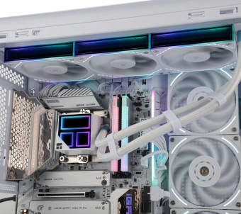Система водяного охлаждения Thermalright Frozen Infinity 360 ARGB Soc-AM5/AM4/1200/1700/1851 белый 4-pin 28.2dB Al Ret (F-INFINITY-360-WH) - купить недорого с доставкой в интернет-магазине