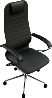 Кресло Метта SU-B-10 черный сиденье черный сетка с подголов. крестов. металл хром - купить недорого с доставкой в интернет-магазине