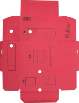 Короб архивный Silwerhof микрогофрокартон корешок 150мм красный (упак.:3шт) - купить недорого с доставкой в интернет-магазине