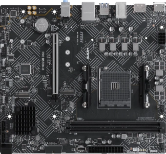 Материнская плата MSI PRO B550M-B Soc-AM4 AMD B550 2xDDR4 mATX AC`97 8ch(7.1) GbLAN RAID+HDMI+DP - купить недорого с доставкой в интернет-магазине