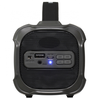 Колонка порт. Hyundai H-PAC460 черный 9W 1.0 BT/3.5Jack/USB 10м 1500mAh - купить недорого с доставкой в интернет-магазине