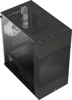 Корпус Aerocool Atomic Lite-G-BK-v2 черный без БП mATX 6x120mm 2x140mm 1xUSB2.0 2xUSB3.0 audio bott PSU - купить недорого с доставкой в интернет-магазине