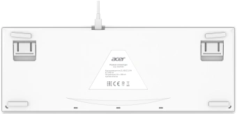 Клавиатура Acer OKW305 механическая белый USB for gamer LED (ZL.KBDCC.01W) - купить недорого с доставкой в интернет-магазине