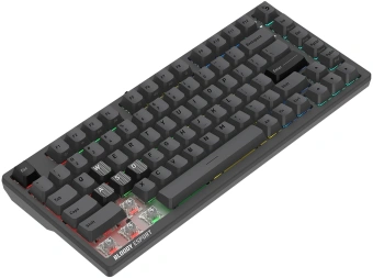 Клавиатура A4Tech Bloody MS76 темно-серый USB Multimedia for gamer LED (MS76) кабель 1.8м - купить недорого с доставкой в интернет-магазине