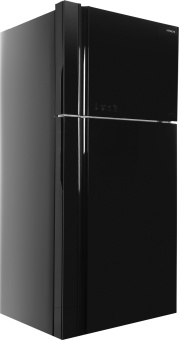 Холодильник Hitachi R-VG660PUC7-1 GBK 2-хкамерн. черный стекло инвертер - купить недорого с доставкой в интернет-магазине