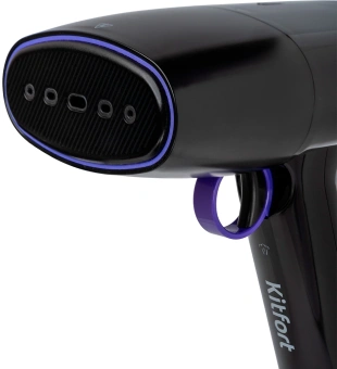 Отпариватель ручной Kitfort КТ-9114 1500Вт черный/фиолетовый - купить недорого с доставкой в интернет-магазине