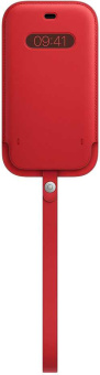 Чехол (футляр) Apple для Apple iPhone 12/12 Pro Leather Sleeve with MagSafe красный (MHYE3ZE/A) - купить недорого с доставкой в интернет-магазине