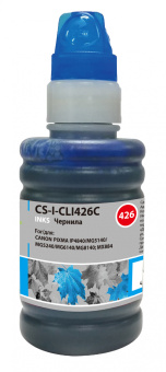 Чернила Cactus CS-I-CLI426C голубой 100мл для Canon Pixma MG5140/5240/6140/8140/MX884 - купить недорого с доставкой в интернет-магазине