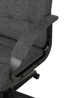 Кресло руководителя Бюрократ CH 002 Fabric серый 3C1 крестов. пластик - купить недорого с доставкой в интернет-магазине