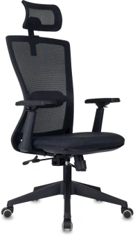 Кресло эргономичное Бюрократ MC-811S-H черный Elastic-102 сетка/ткань с подголов. крестов. пластик - купить недорого с доставкой в интернет-магазине