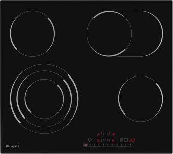 Варочная поверхность Weissgauff HVF 643 BS черный - купить недорого с доставкой в интернет-магазине
