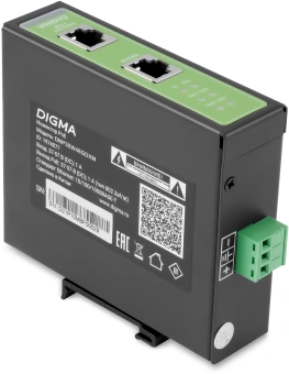 Инжектор PoE Digma DNP30W48GDXM 10/100/1000BASE-T 30Вт 37-57В(DC) - купить недорого с доставкой в интернет-магазине