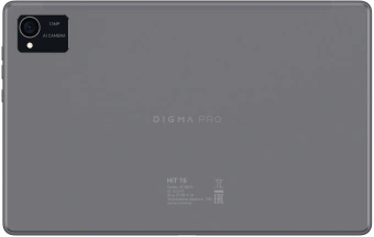 Планшет Digma Pro HIT 16 T616 (2.0) 8C RAM8Gb ROM256Gb 10.4" IPS 2000x1200 4G Android 13 серый 13Mpix 5Mpix BT WiFi microSD 1Tb 7000mAh 500hrs - купить недорого с доставкой в интернет-магазине