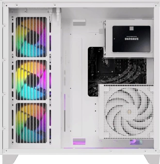 Корпус Formula Crystal Z9 белый без БП ATX 2xUSB3.0 1xUSB3.1 audio bott PSU - купить недорого с доставкой в интернет-магазине