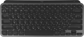 Клавиатура Logitech MX Keys Mini темно-серый USB беспроводная BT/Radio LED (920-010617) - цена, купить или заказать с доставкой в интернет-магазине Клавиатура Logitech MX Keys Mini темно-серый USB беспроводная BT/Radio LED (920-010617) - купить недорого с доставкой в интернет-магазине