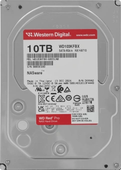 Жесткий диск WD SATA-III 10TB WD103KFBX Red Pro (7200rpm) 512Mb 3.5" - купить недорого с доставкой в интернет-магазине