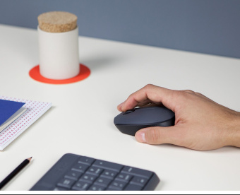 Мышь Logitech M170 серый/черный оптическая (1000dpi) беспроводная USB для ноутбука (2but) - купить недорого с доставкой в интернет-магазине