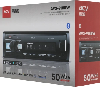 Автомагнитола ACV AVS-918BW 1DIN 4x50Вт (37623) - купить недорого с доставкой в интернет-магазине