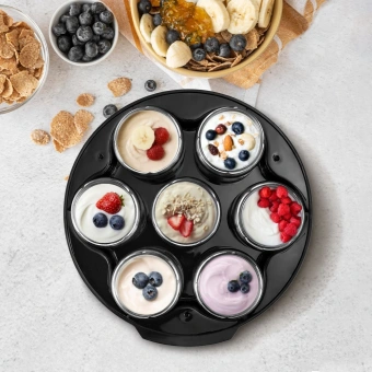 Йогуртница Kitfort КТ-6295 20Вт 7б. 190мл упр.:электрон. серебристый/черный - купить недорого с доставкой в интернет-магазине