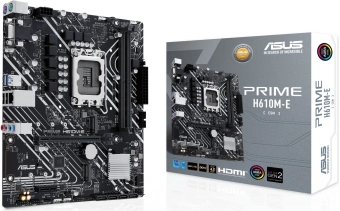 Материнская плата Asus PRIME H610M-E-CSM Soc-1700 Intel H610 2xDDR5 mATX AC`97 8ch(7.1) GbLAN+VGA+HDMI+DP - купить недорого с доставкой в интернет-магазине