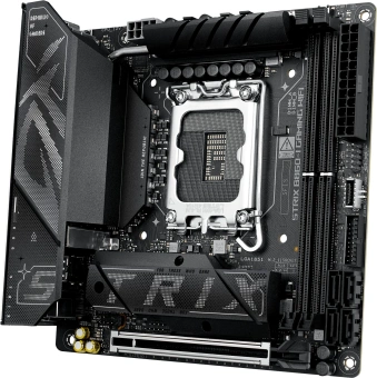 Материнская плата Asus ROG STRIX B860-I GAMING WIFI Soc-1851 Intel B860 2xDDR5 mini-ITX AC`97 8ch(7.1) 2.5Gg RAID+HDMI+DP - купить недорого с доставкой в интернет-магазине