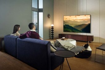 Телевизор QLED Samsung 75" QE75Q60CAUXRU Q черный 4K Ultra HD 60Hz DVB-T2 DVB-C DVB-S2 USB WiFi Smart TV (RUS) - купить недорого с доставкой в интернет-магазине