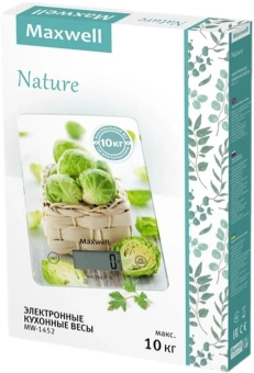 Весы кухонные электронные Maxwell Nature MW-1452 макс.вес:5кг рисунок - купить недорого с доставкой в интернет-магазине
