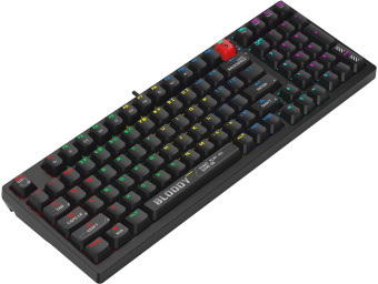 Клавиатура A4Tech S98 механическая черный USB for gamer LED (S98 BLACK) кабель 1.8м - купить недорого с доставкой в интернет-магазине
