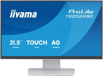 Монитор Iiyama 22" ProLite T2252MSC-W2AG белый IPS LED 5ms 16:9 HDMI M/M матовая 250cd 178гр/178гр 1920x1080 60Hz DP FHD USB Touch 4.5кг - купить недорого с доставкой в интернет-магазине