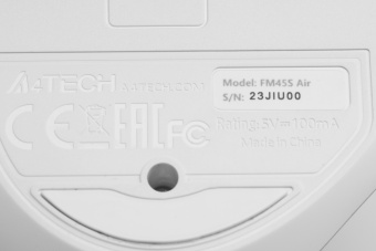 Мышь A4Tech Fstyler FM45S Air белый/серебристый оптическая 2400dpi silent USB 7but (FM45S AIR USB (SILVER WHITE)) - купить недорого с доставкой в интернет-магазине