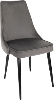 Стул для дома Бюрократ CH-K4 т.серый Holland 18 металл черный на ножках (CH-K4_1/HL18) - купить недорого с доставкой в интернет-магазине