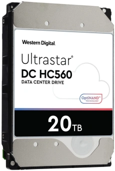 Жесткий диск WD SATA-III 20TB 0F38765 WUH722020BLE604 Ultrastar DC HC560 512E (7200rpm) 512Mb 3.5" - купить недорого с доставкой в интернет-магазине