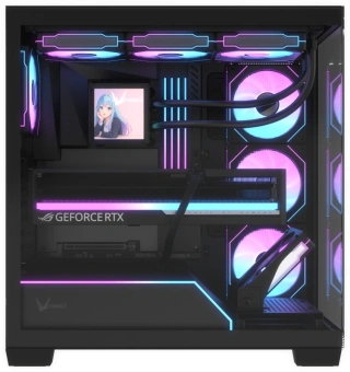 Корпус Formula Crystal Z8G Floe черный без БП ATX 8x120mm 6x140mm 2xUSB3.0 audio bott PSU - купить недорого с доставкой в интернет-магазине