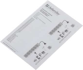 Сетевой фильтр Defender DFS 155 5м (6 розеток) белый (коробка) - купить недорого с доставкой в интернет-магазине