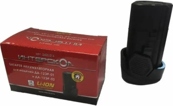 Батарея аккумуляторная Интерскол БА-2,5/12 12В 2.5Ач Li-Ion (2400.014) - купить недорого с доставкой в интернет-магазине