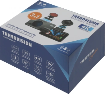 Видеорегистратор с радар-детектором TrendVision DriveCam Real 4K Signature LNA 2CH черный 2160p 140гр. GPS MStar 8629 - купить недорого с доставкой в интернет-магазине