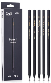 Карандаш ч/г Deli NS722-HB Nusign HB шестигран. (10шт) - купить недорого с доставкой в интернет-магазине