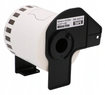Картридж ленточный Brother DK22212 черный на белом 62x15.2 белый для Brother QL-570 - купить недорого с доставкой в интернет-магазине