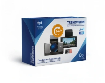 Видеорегистратор TrendVision Online Air 4G черный 1080x1920 1080p 160гр. GPS Allwinner V853 - купить недорого с доставкой в интернет-магазине