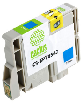Картридж струйный Cactus CS-EPT0542 T0542 голубой (16.2мл) для Epson Stylus Photo R800/R1800 - купить недорого с доставкой в интернет-магазине