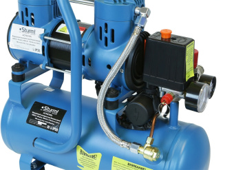 Компрессор поршневой Sturm! AC93210OL безмасляный 180л/мин 10л 900Вт синий/черный - купить недорого с доставкой в интернет-магазине