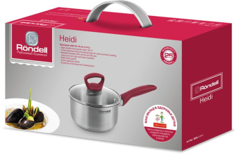 Ковш Rondell Heidi RDS-1111 1.4л. d=16см (с крышкой) стальной - купить недорого с доставкой в интернет-магазине