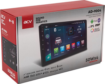Автомагнитола ACV AD-9004 2DIN 4x50Вт AUX 2048Mb DSP Android 11 9" WiFi (41395) - купить недорого с доставкой в интернет-магазине