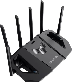 Роутер беспроводной Asus TUF-BE9400 BE9400 100/1000/2500BASE-T черный - купить недорого с доставкой в интернет-магазине